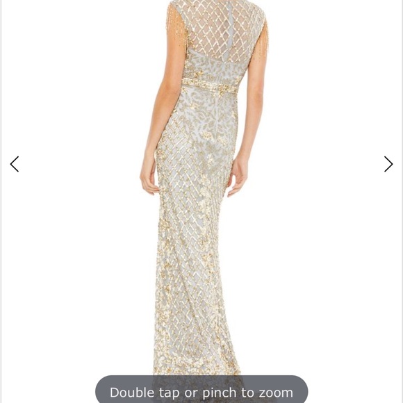 Mac Duggal 4908 Great Gatsby Fringe - Picture 3 of 8